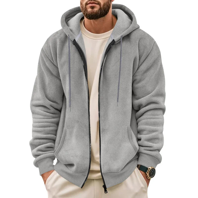 Men's Fleece-Lined Zip Hoodie