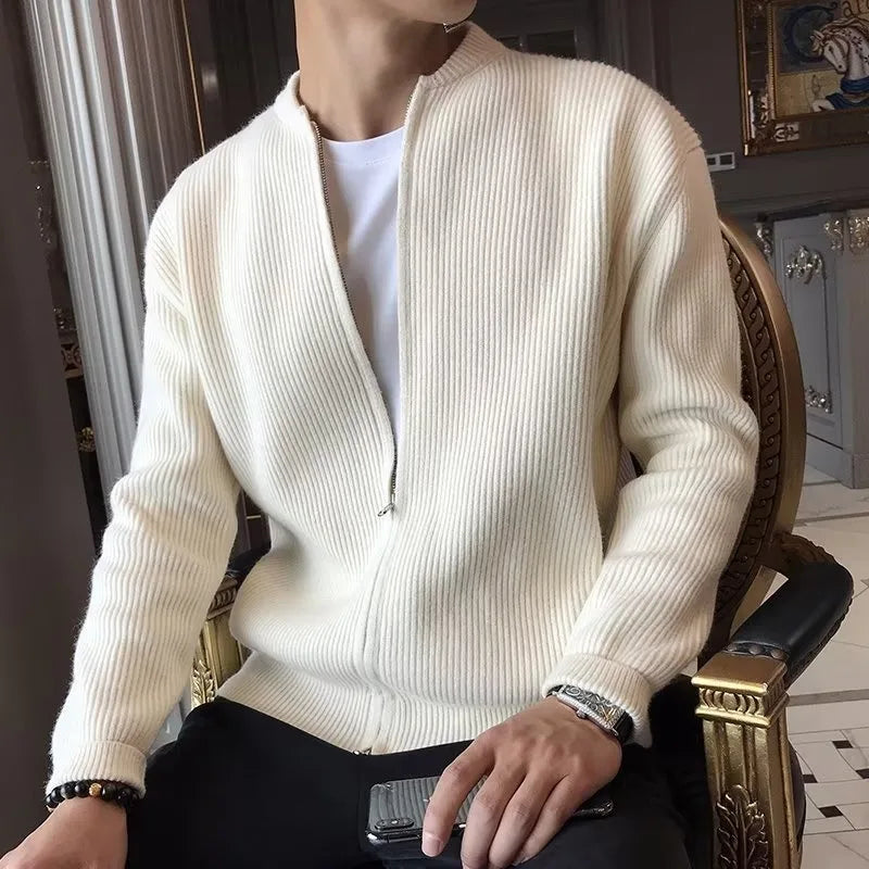 Men's Zip Cardigan Sweater