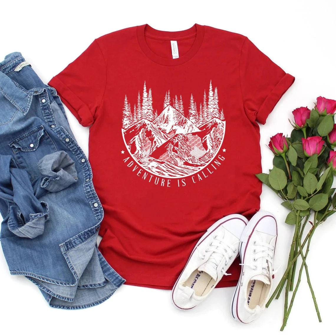 Adventure Is Calling Mountain Graphic Tee