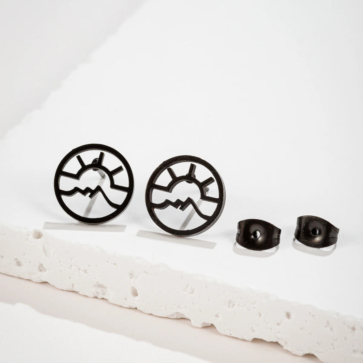 Snow Mountain Stud Earrings