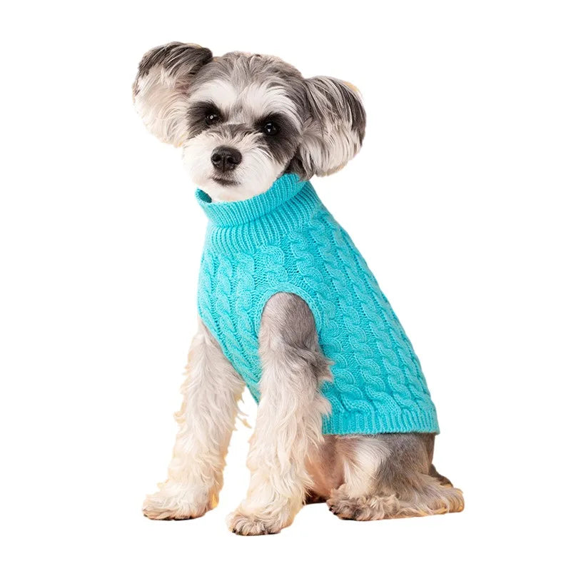 Cable Knit Dog Sweater