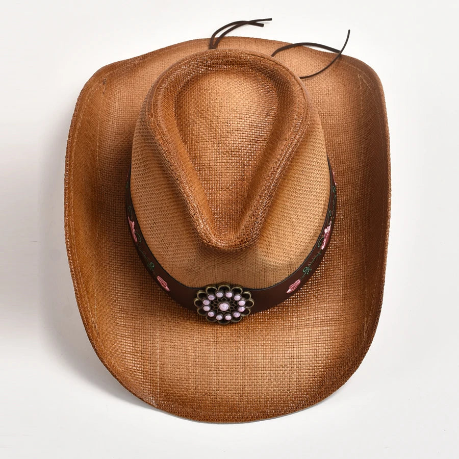 Western Floral Concho Cowboy Hat