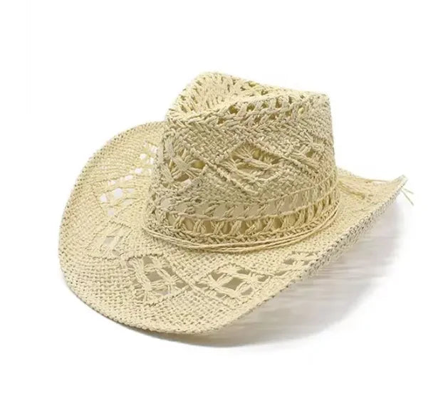 Hollow Weave Straw Cowboy Hat