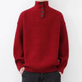 Men's Turtleneck Pullover Sweater | Thick Wool-Blend Winter Base Layer