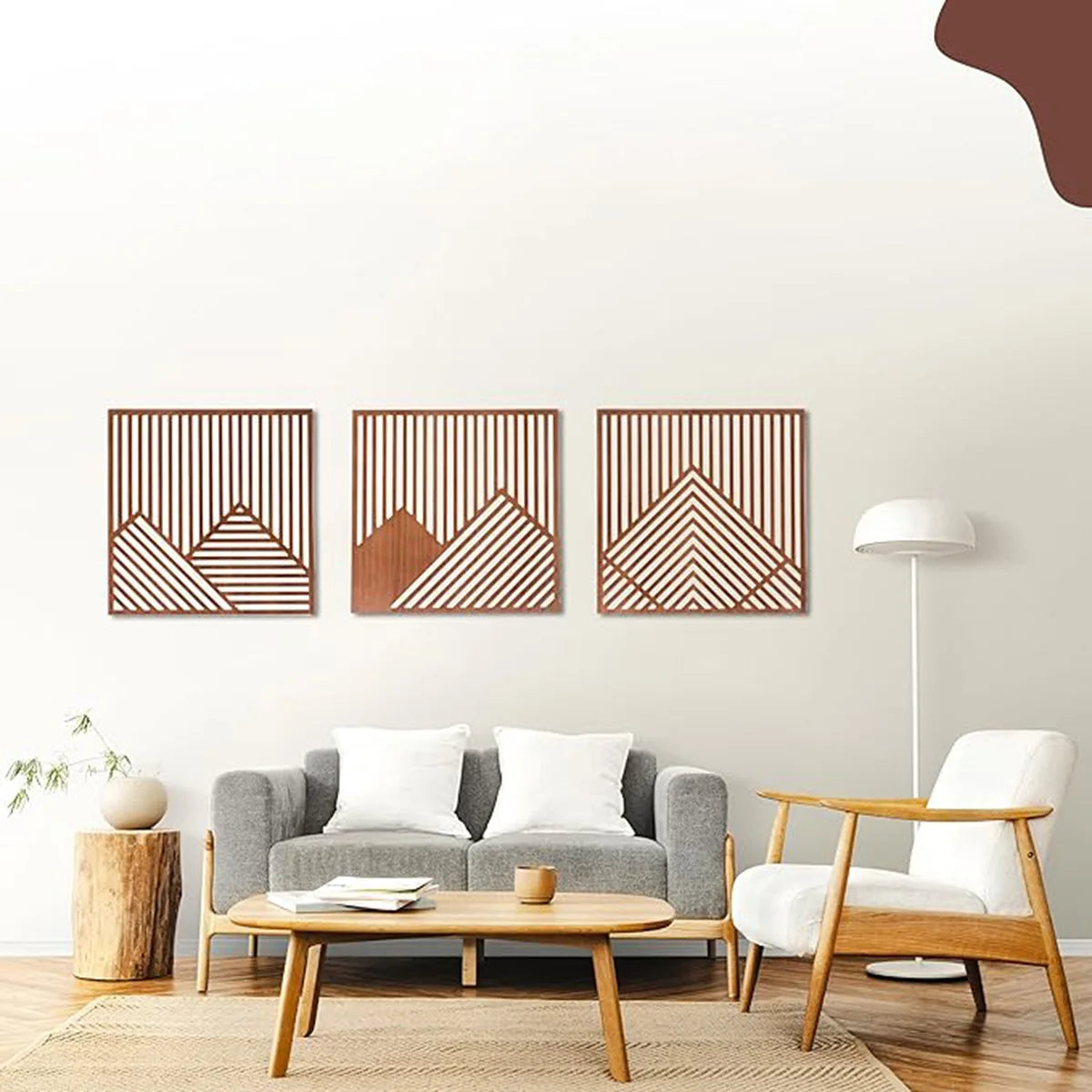 3-Piece Pastoral Wood Wall Art Plaques