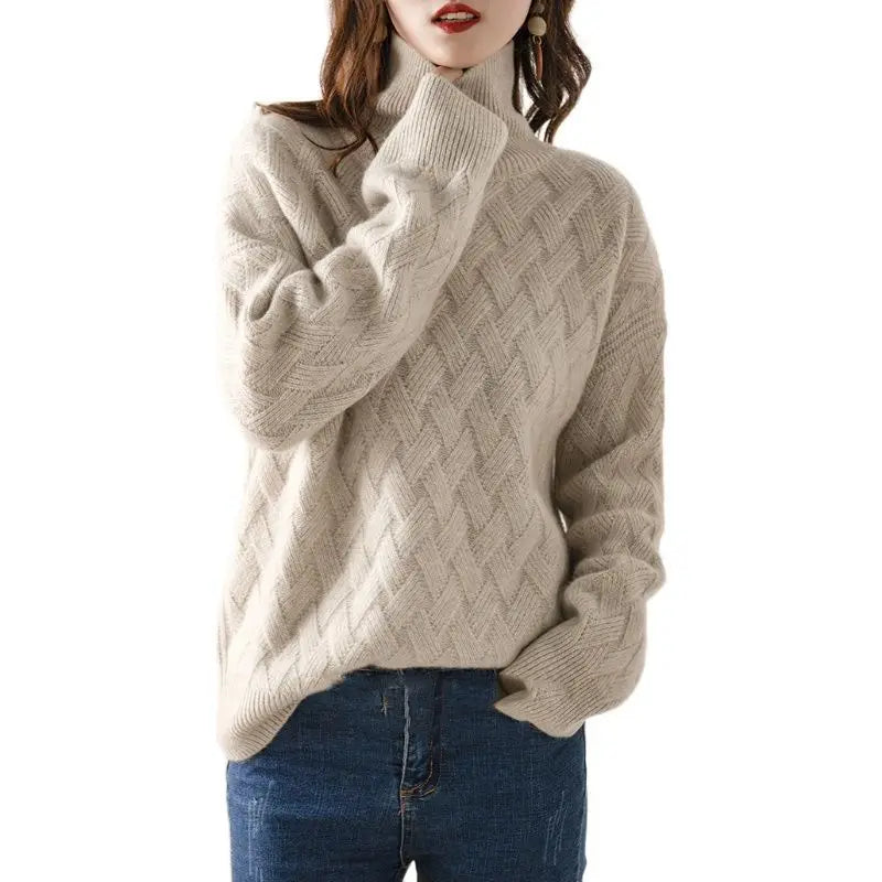 Women's Oversized Turtleneck Sweater