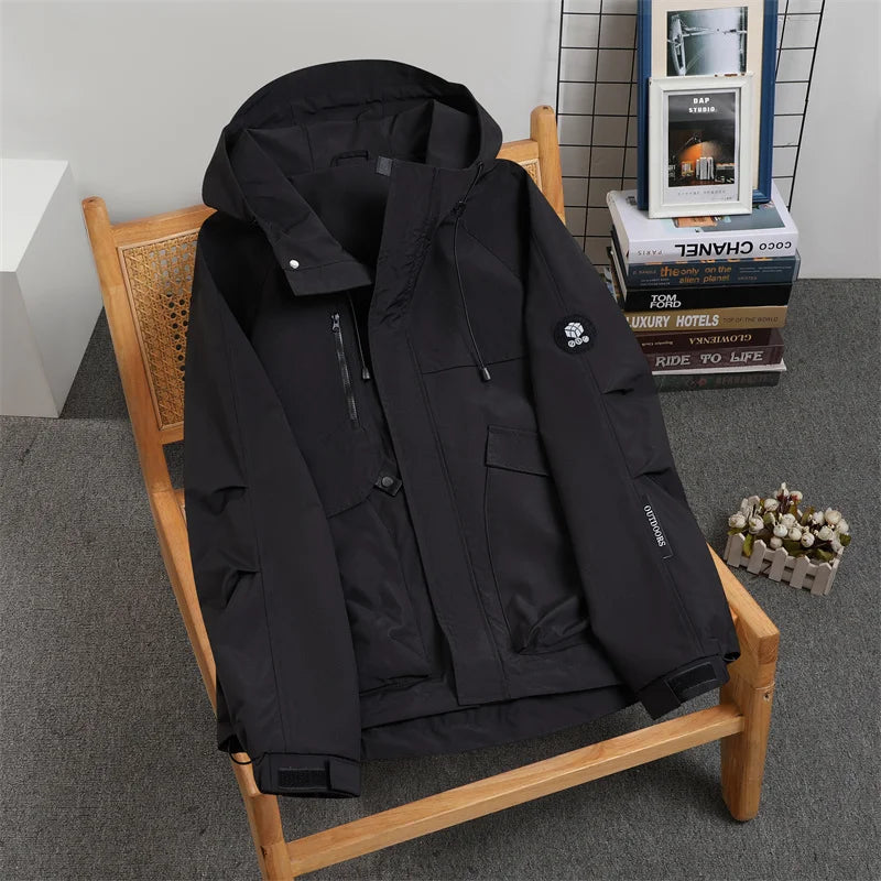 Men's Hooded Windbreaker Jacket