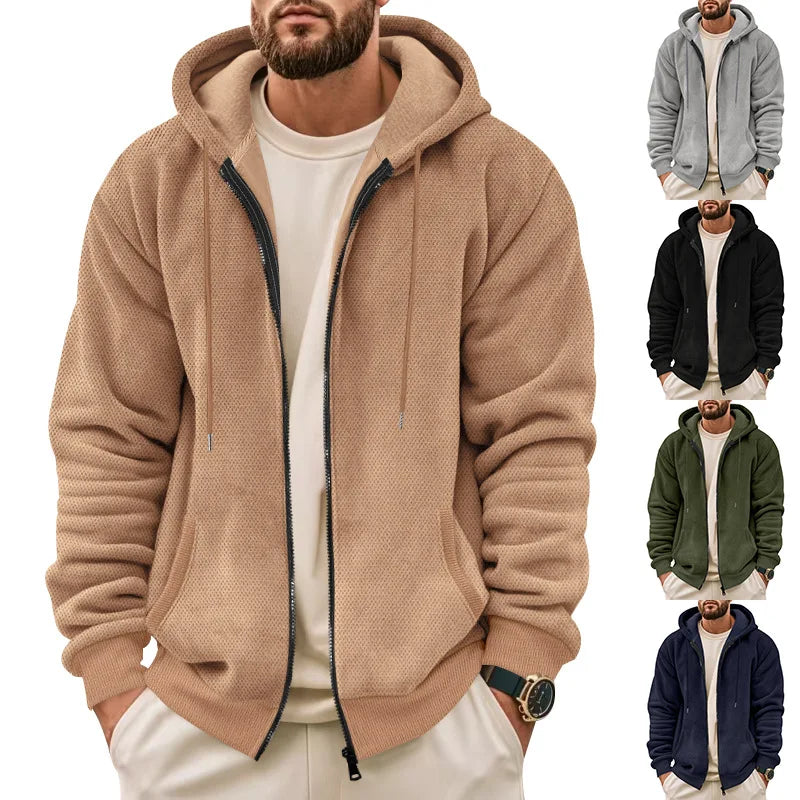 Men's Fleece-Lined Zip Hoodie