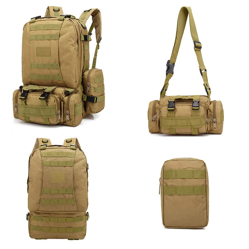 55L Tactical Hiking Backpack