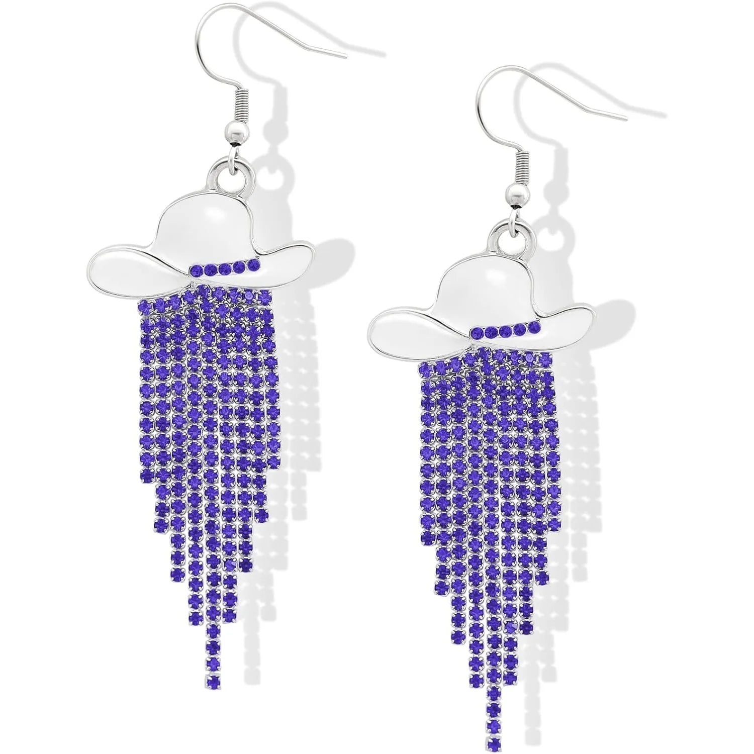 Cowgirl Hat Fringe Earrings