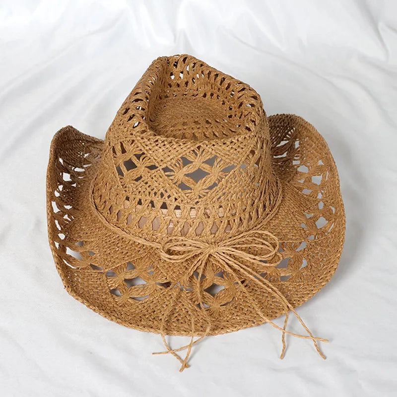 Woven Straw Cowboy Hat
