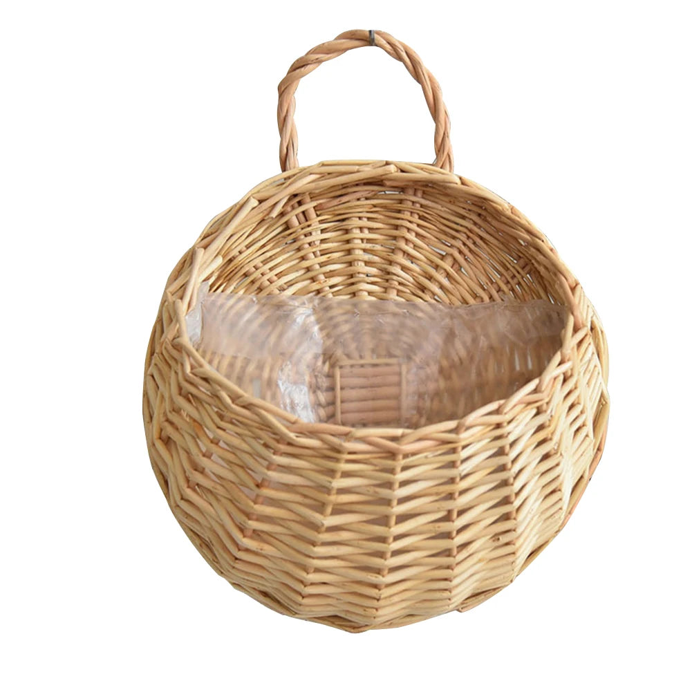 Wicker Wall Hanging Flower Basket