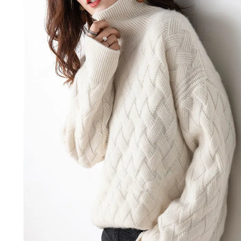 Women's Oversized Turtleneck Sweater
