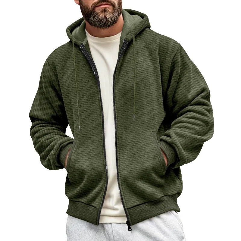 Men's Fleece-Lined Zip Hoodie