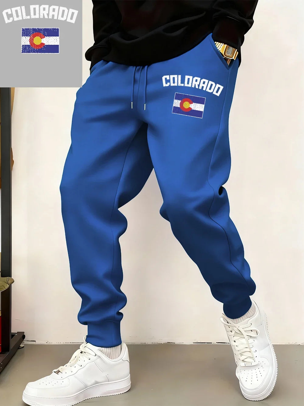 Colorado Flag Fleece Jogger Sweatpants