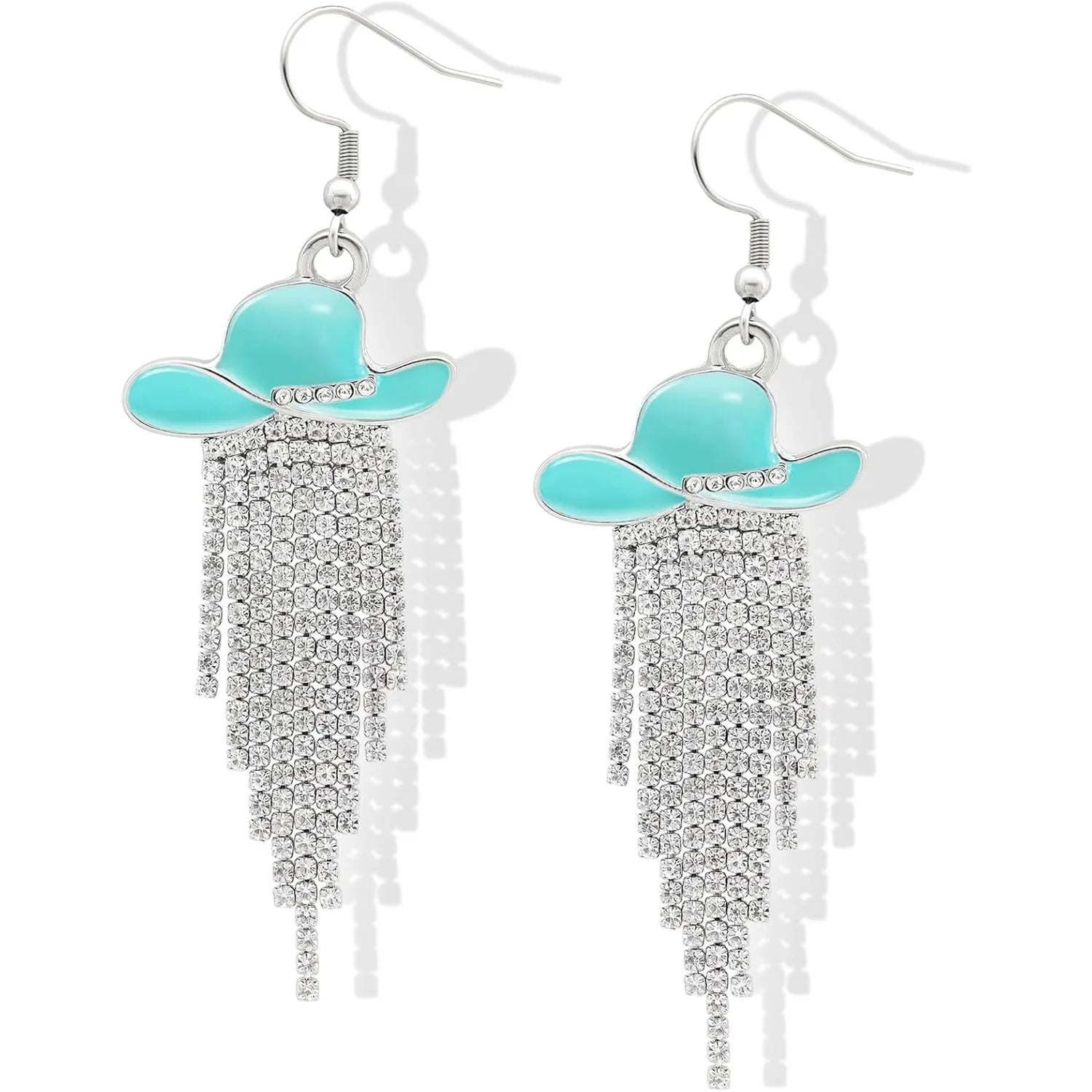 Cowgirl Hat Fringe Earrings