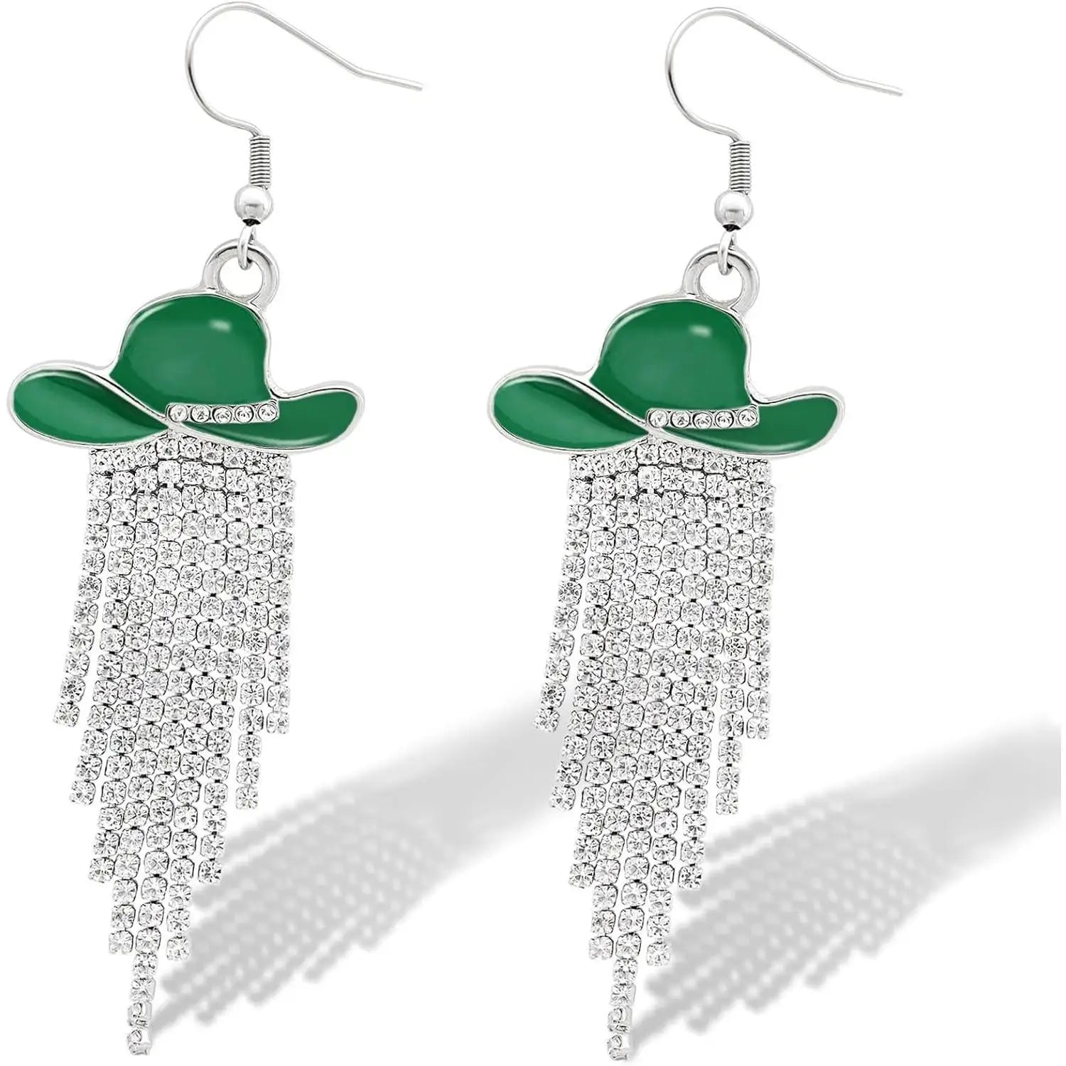 Cowgirl Hat Fringe Earrings