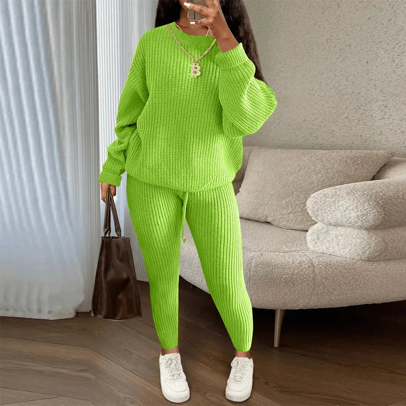 Women's Knit Two-Piece Sweater Set