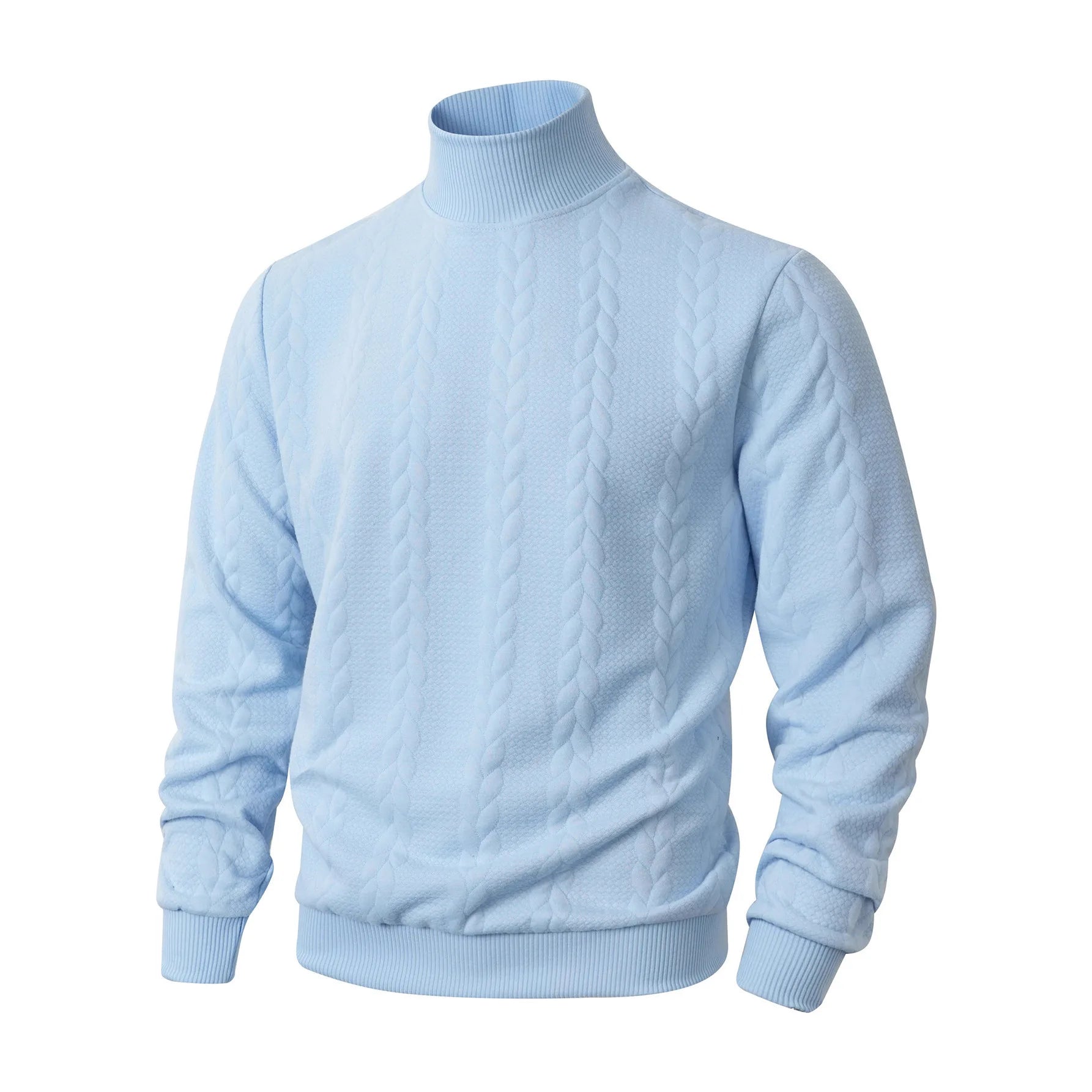 Men's Solid Knit Pullover Sweater