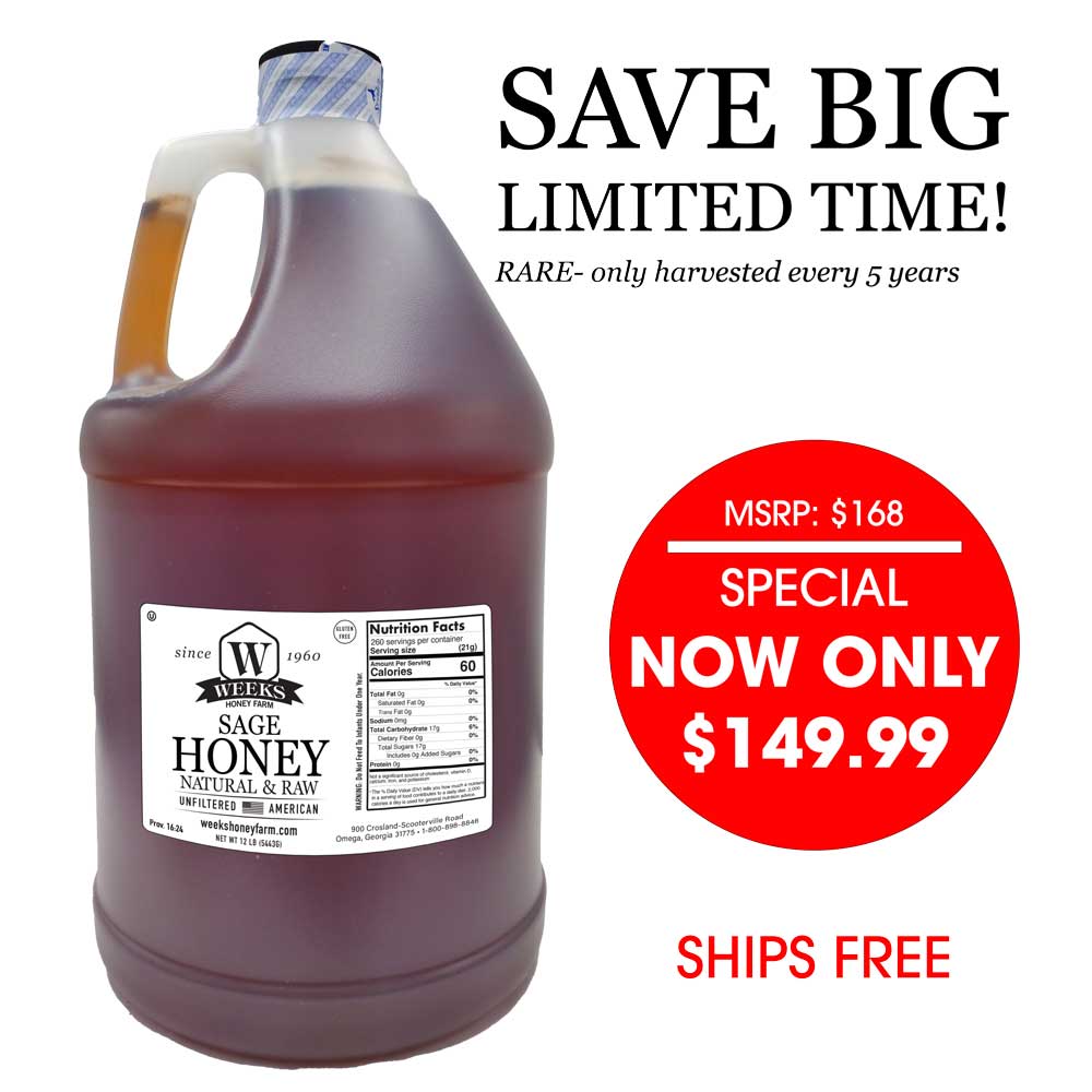 Raw Wild Sage Honey