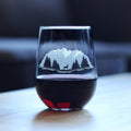 Majestic Mountains Stemless Wine Glass