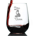 Zero Fox Given Stemless Wine Glass