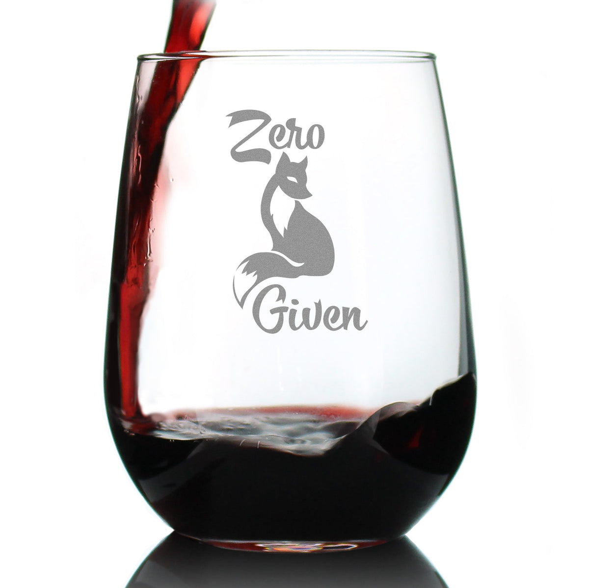 Zero Fox Given Stemless Wine Glass