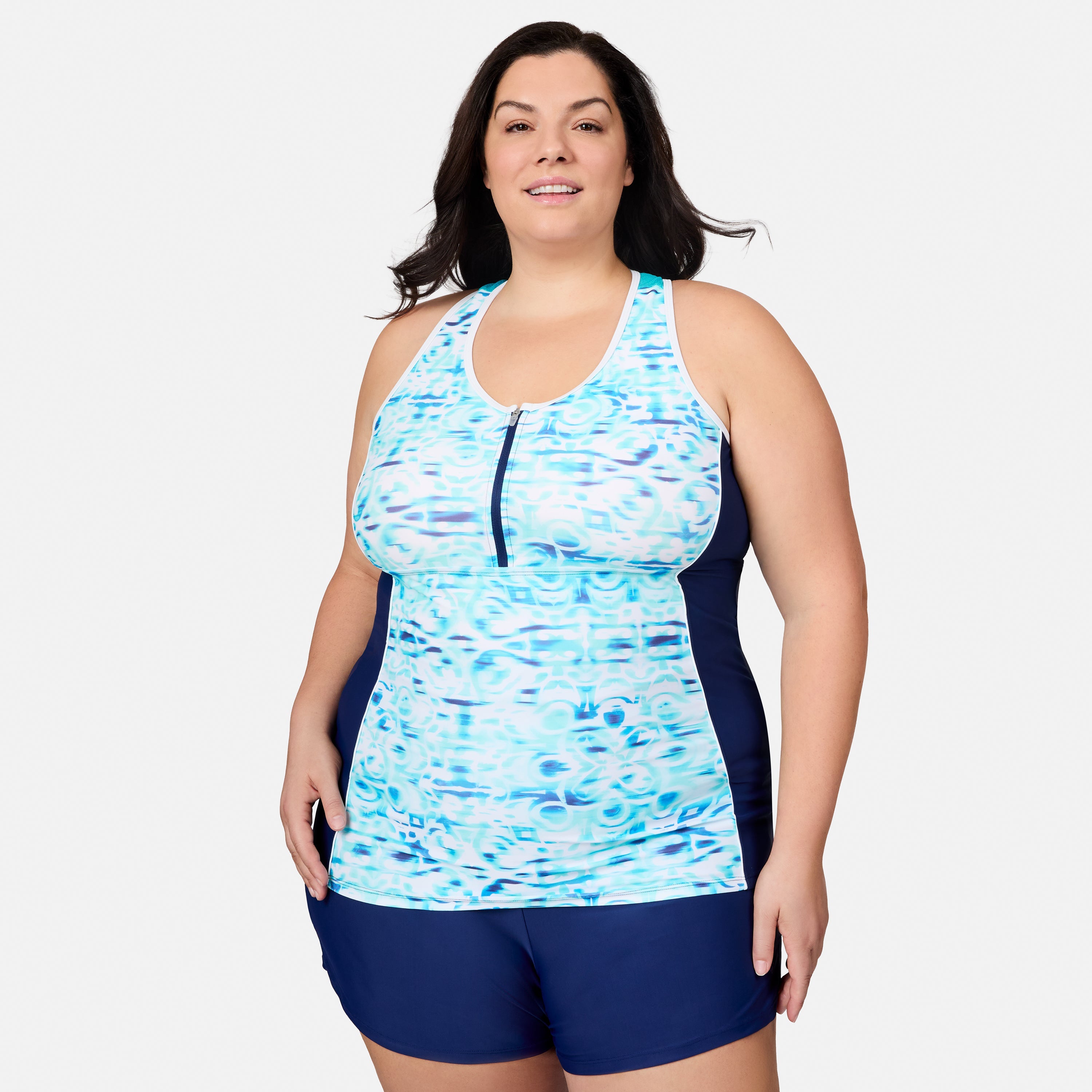Mirage Mesh Racerback Tankini Top