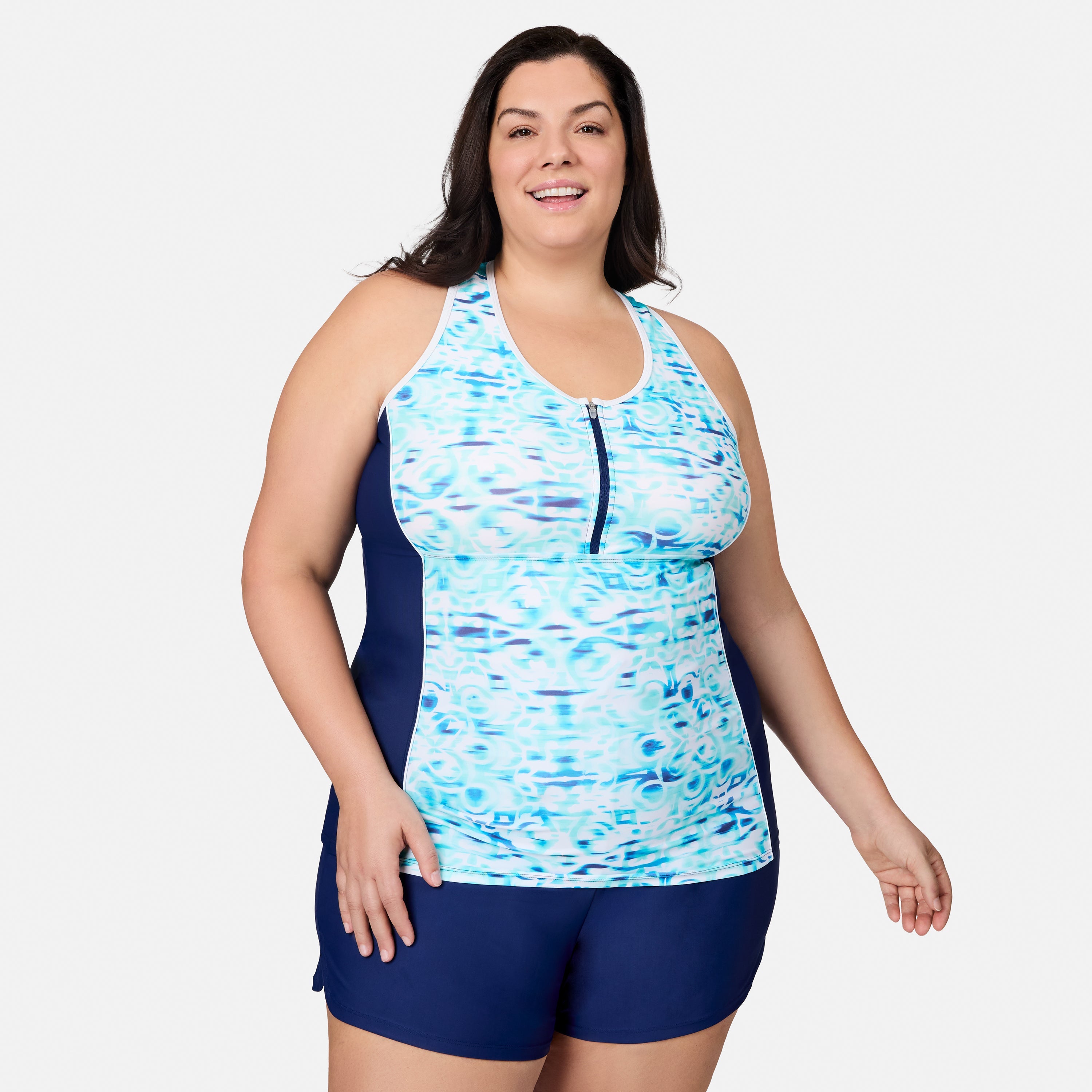 Mirage Mesh Racerback Tankini Top