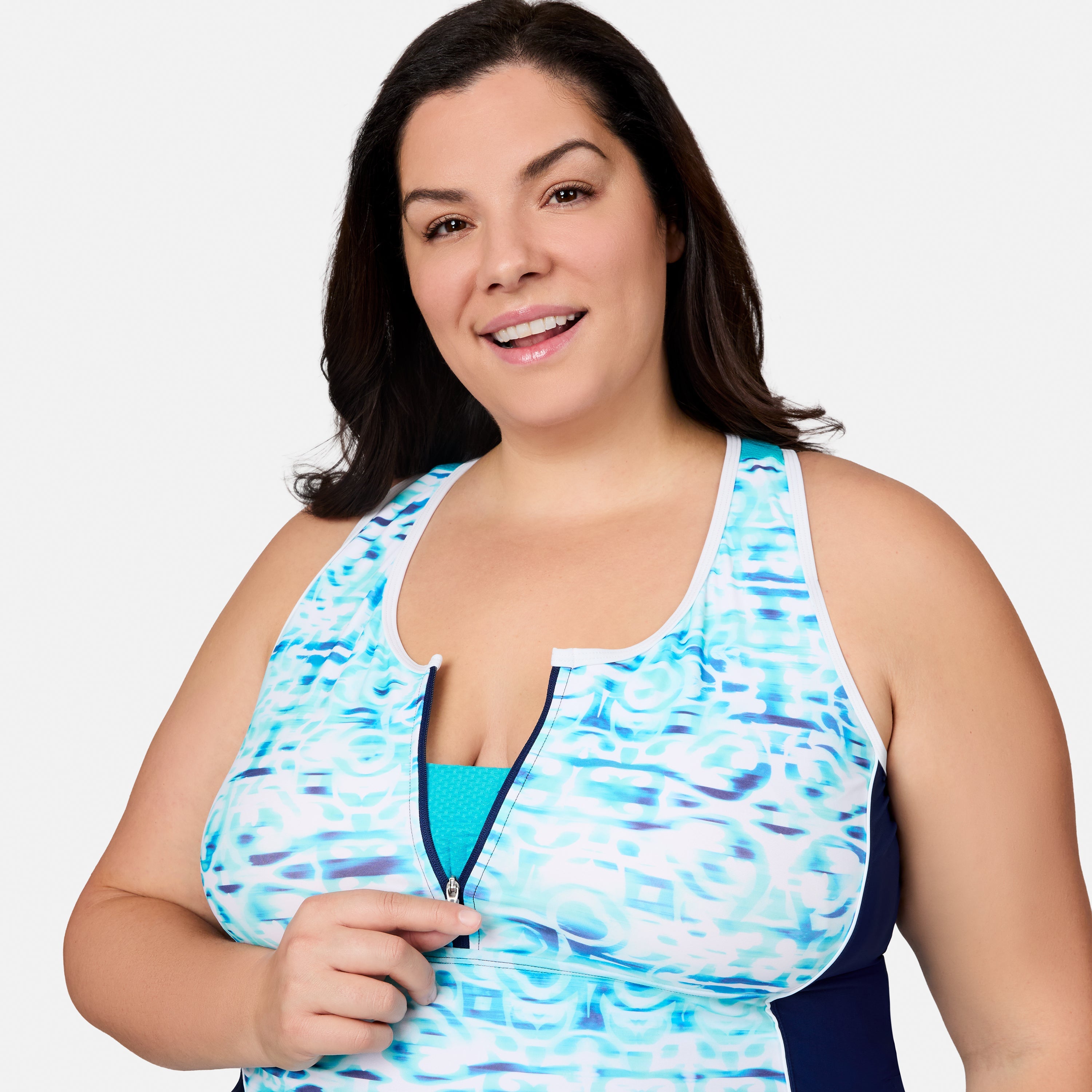 Mirage Mesh Racerback Tankini Top