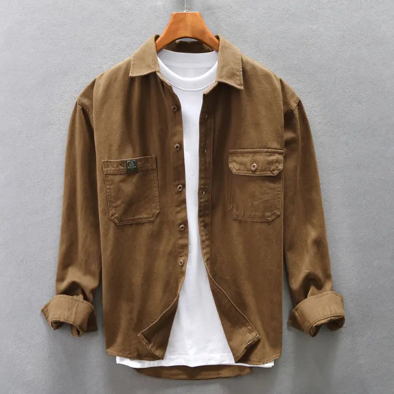 Men's Casual Long Sleeve Overshirt