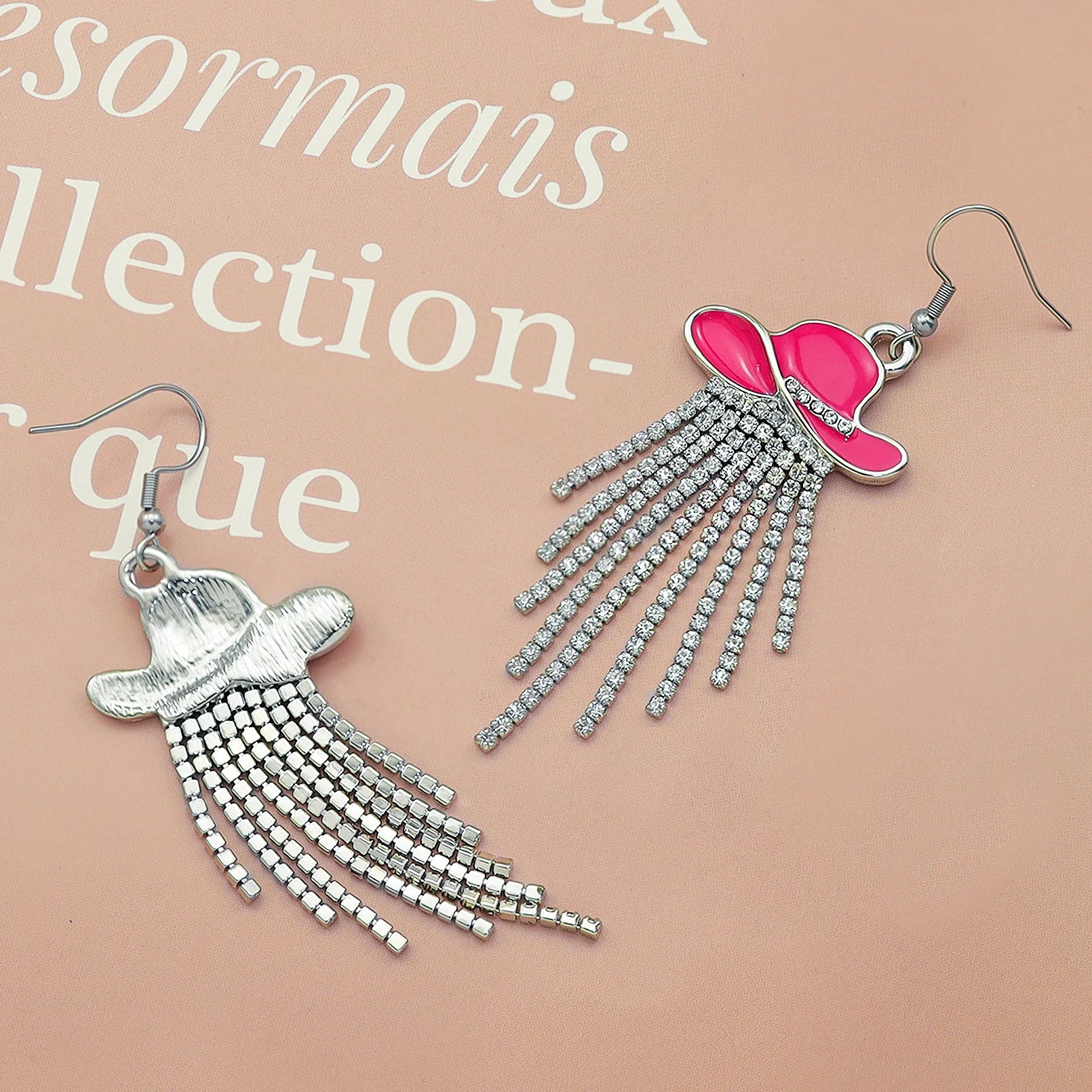 Cowgirl Hat Fringe Earrings