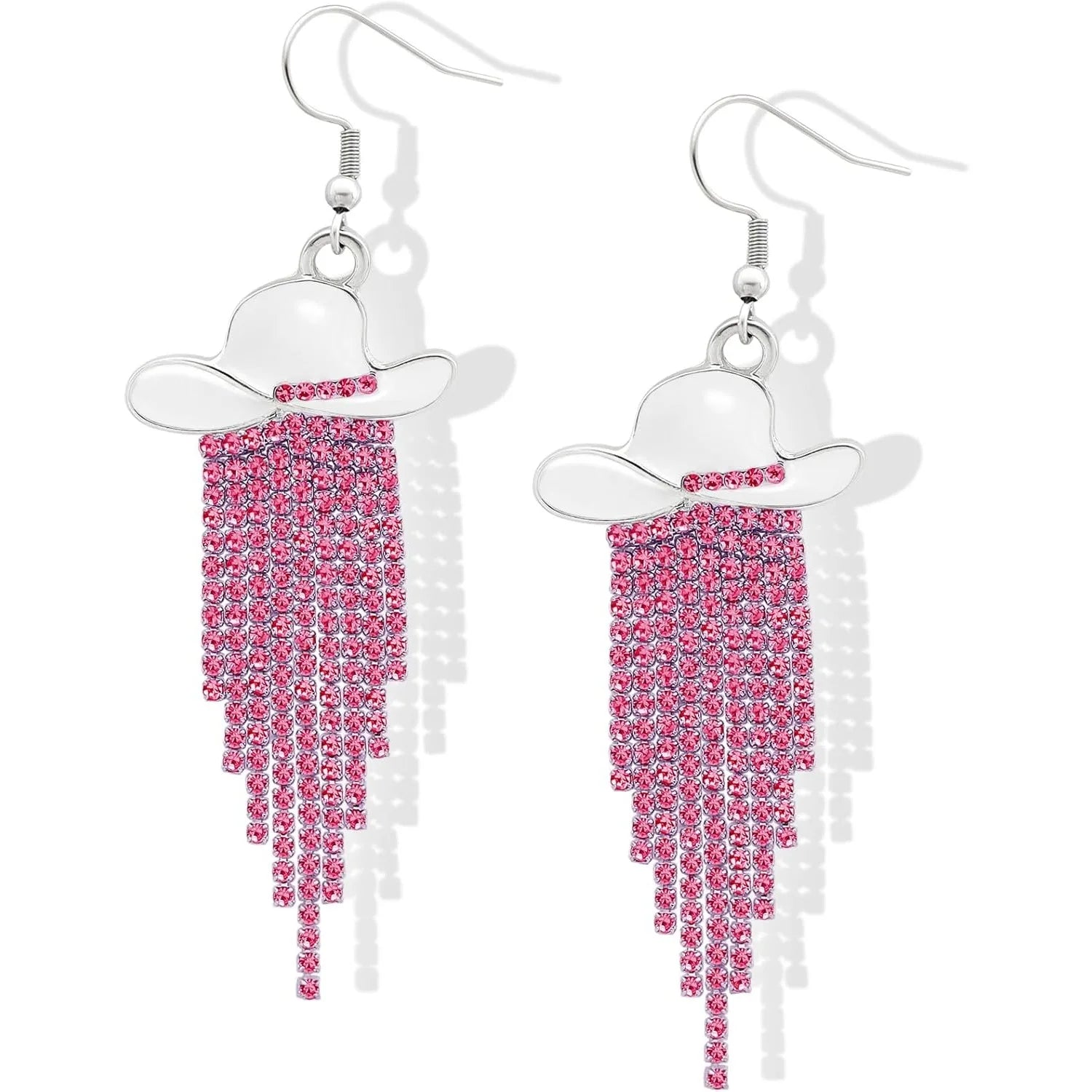 Cowgirl Hat Fringe Earrings