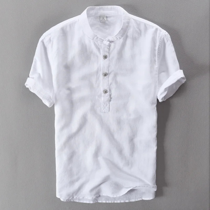 Men's Linen Short Sleeve Shirt