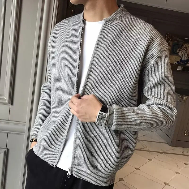 Men's Zip Cardigan Sweater