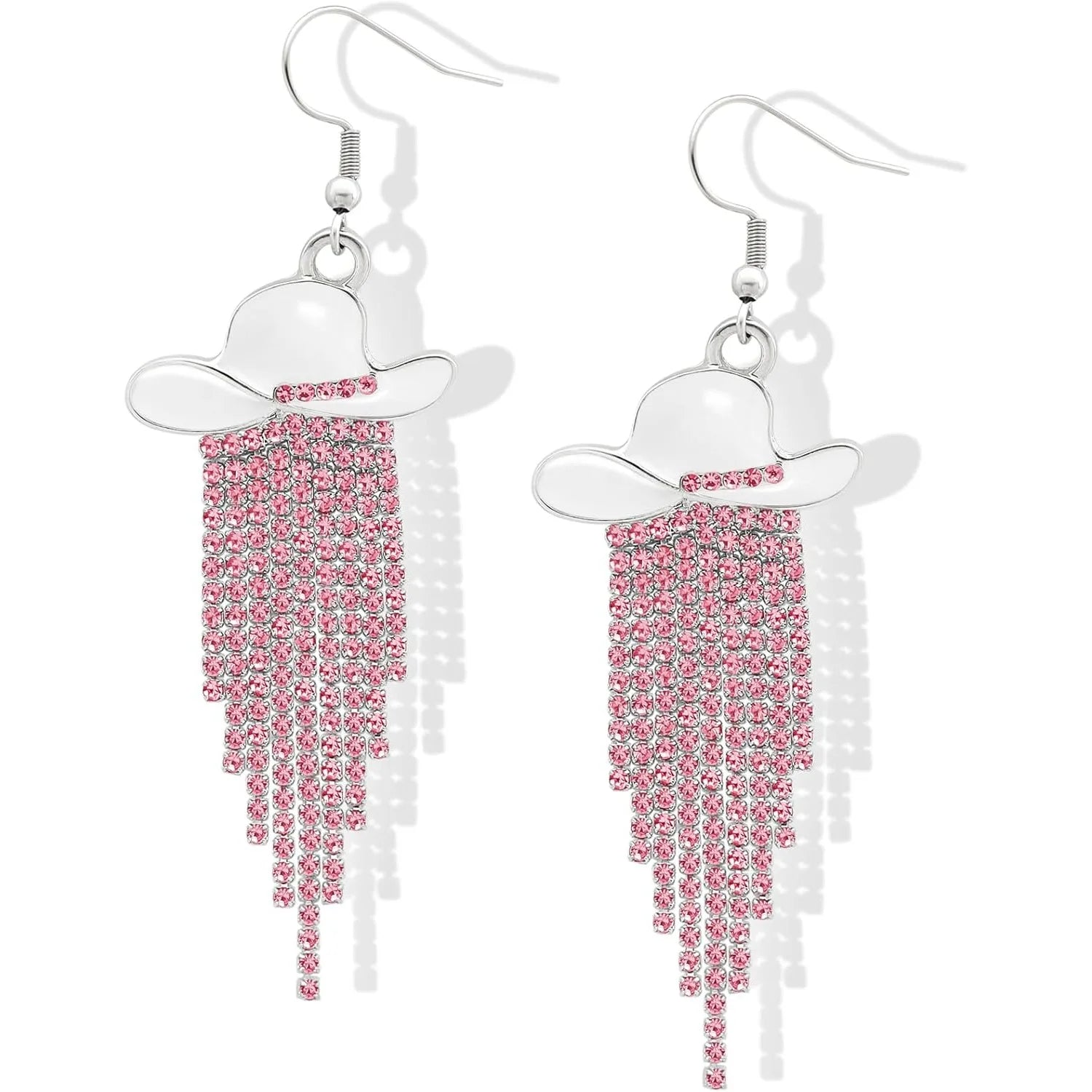 Cowgirl Hat Fringe Earrings