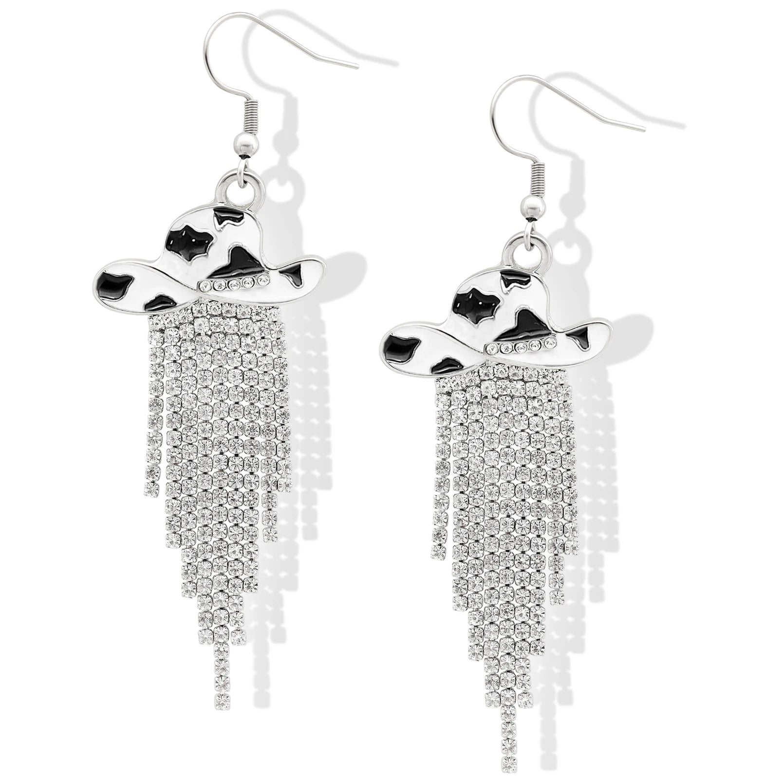 Cowgirl Hat Fringe Earrings
