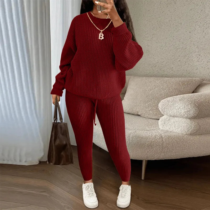 Women's Knit Two-Piece Sweater Set