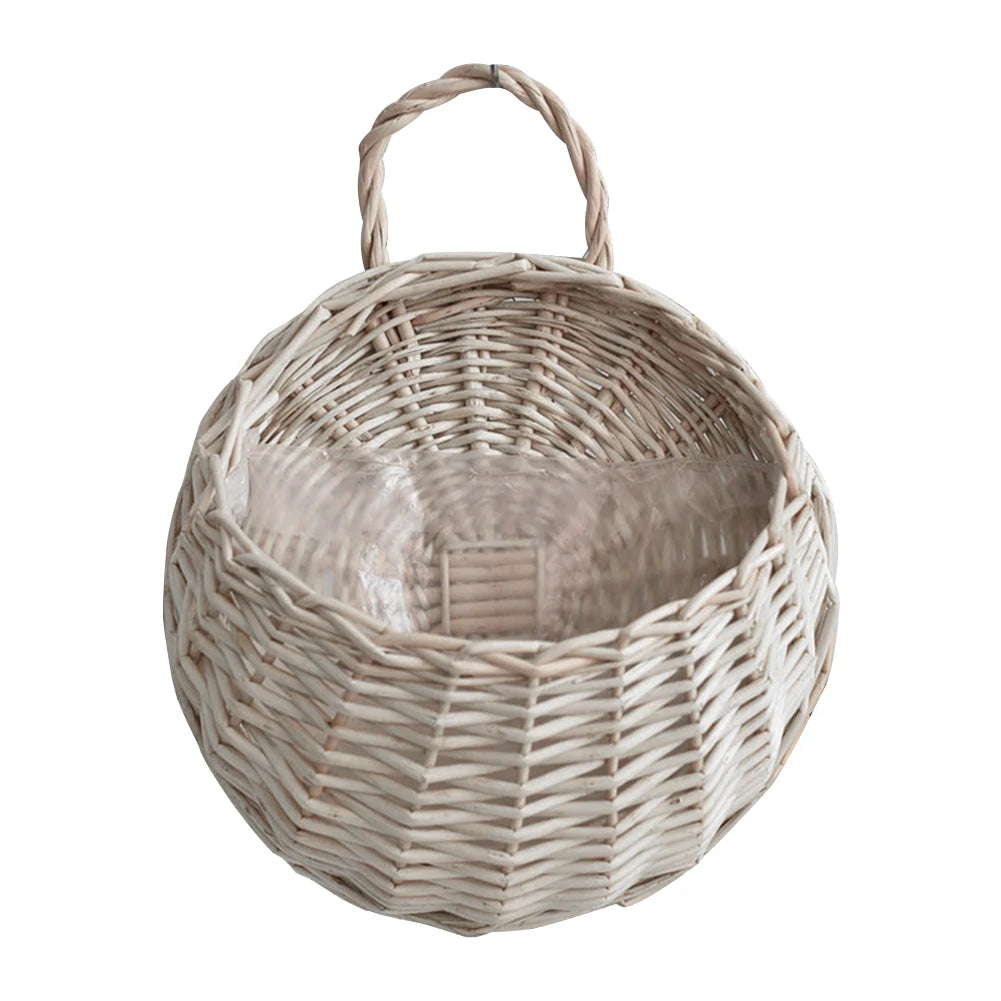 Wicker Wall Hanging Flower Basket