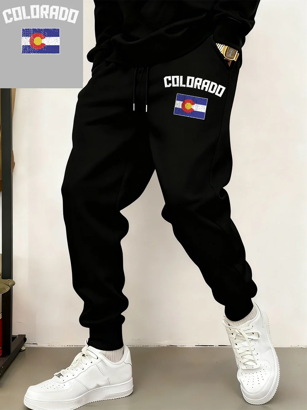 Colorado Flag Fleece Jogger Sweatpants
