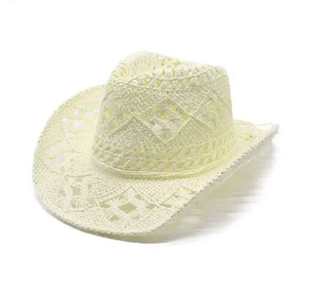 Hollow Weave Straw Cowboy Hat