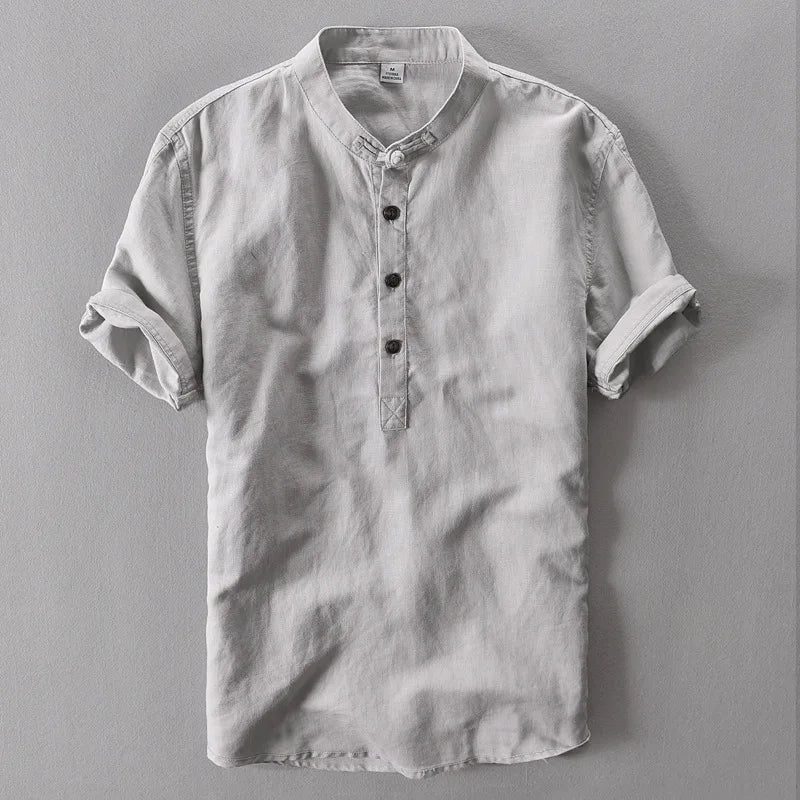 Men's Linen Short Sleeve Shirt