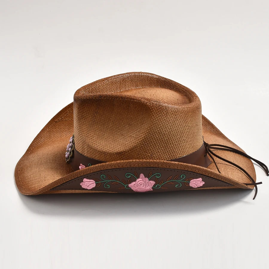 Western Floral Concho Cowboy Hat
