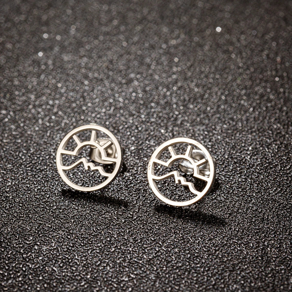Snow Mountain Stud Earrings