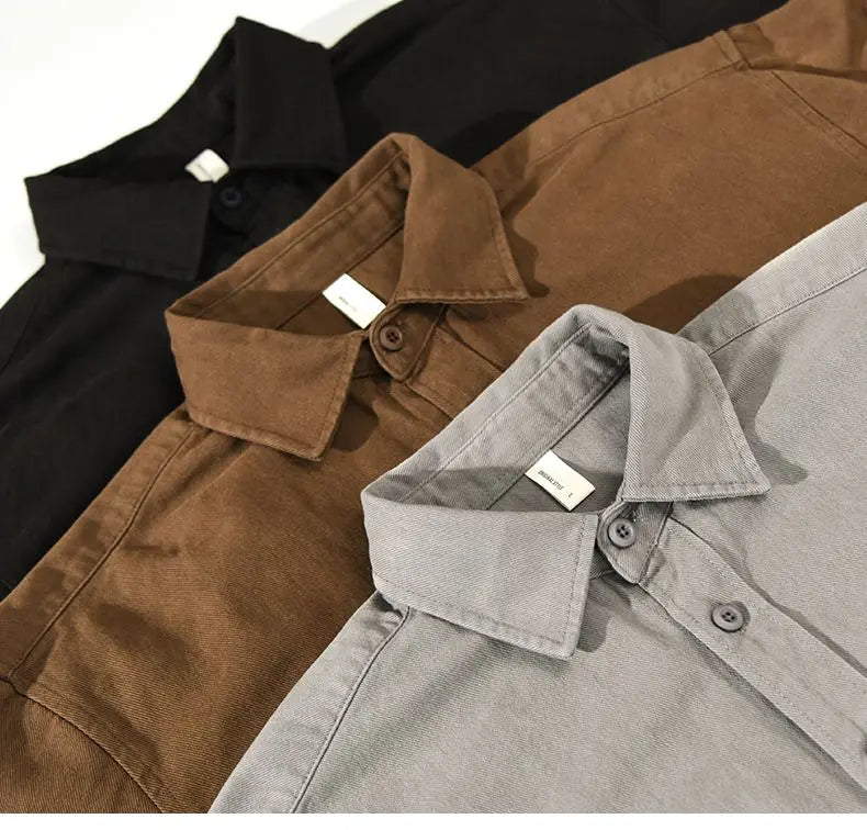 Men's Casual Long Sleeve Overshirt