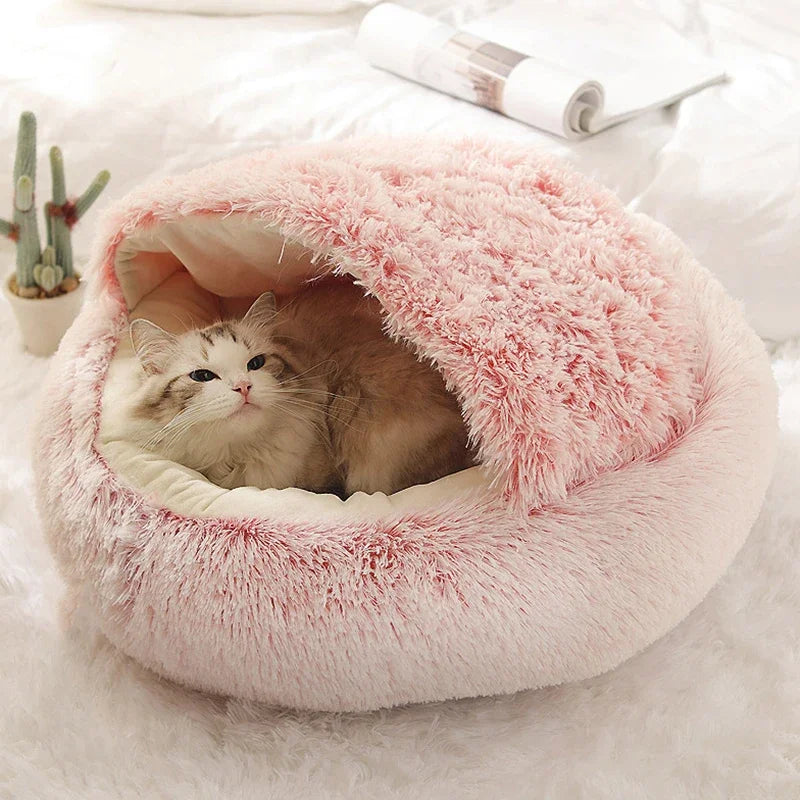 Round Plush Pet Bed