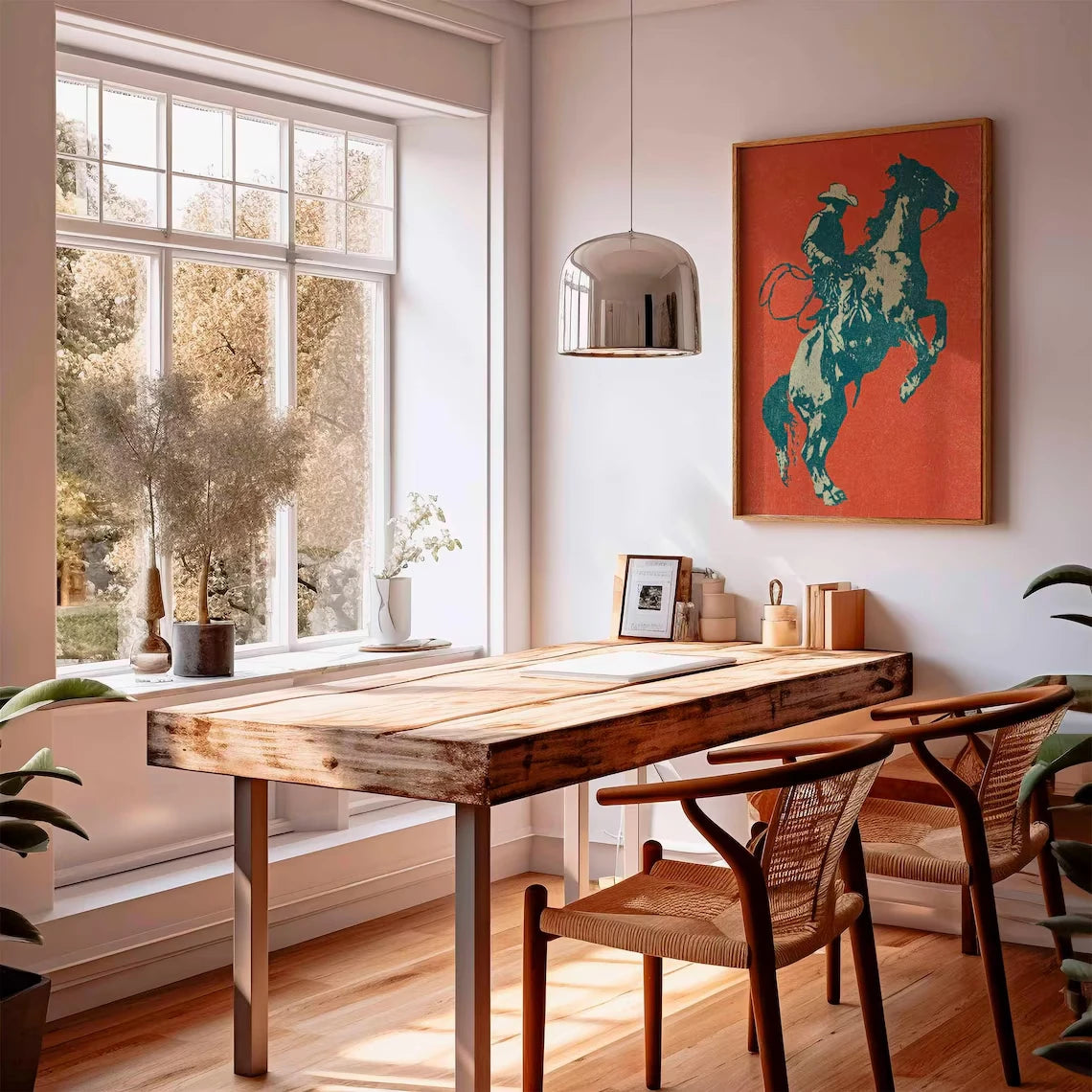 Cowboy Canvas Wall Art Print
