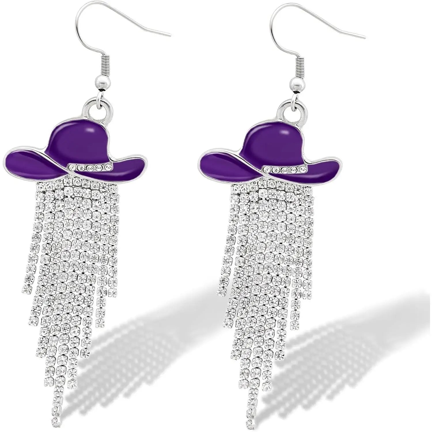 Cowgirl Hat Fringe Earrings