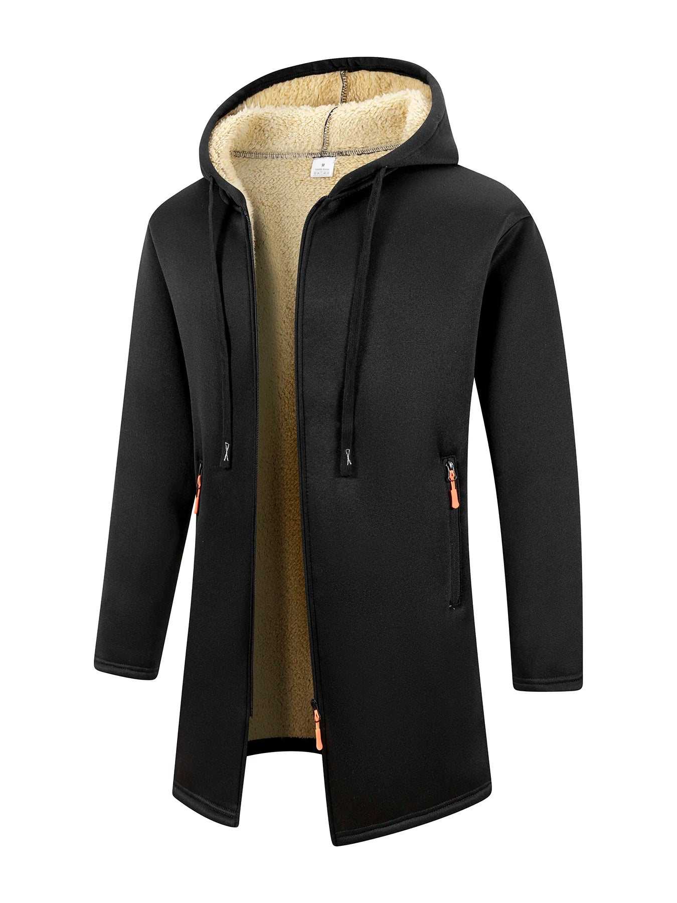 Men's Fleece-Lined Hooded Zip Jacket