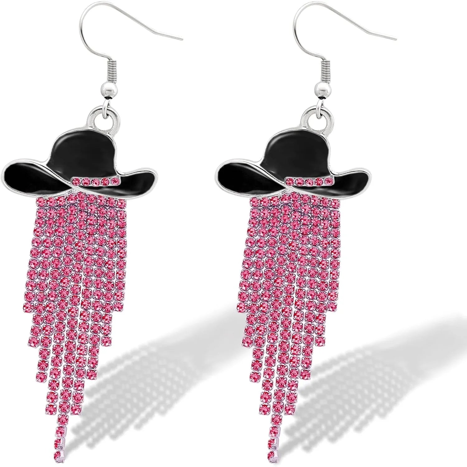 Cowgirl Hat Fringe Earrings